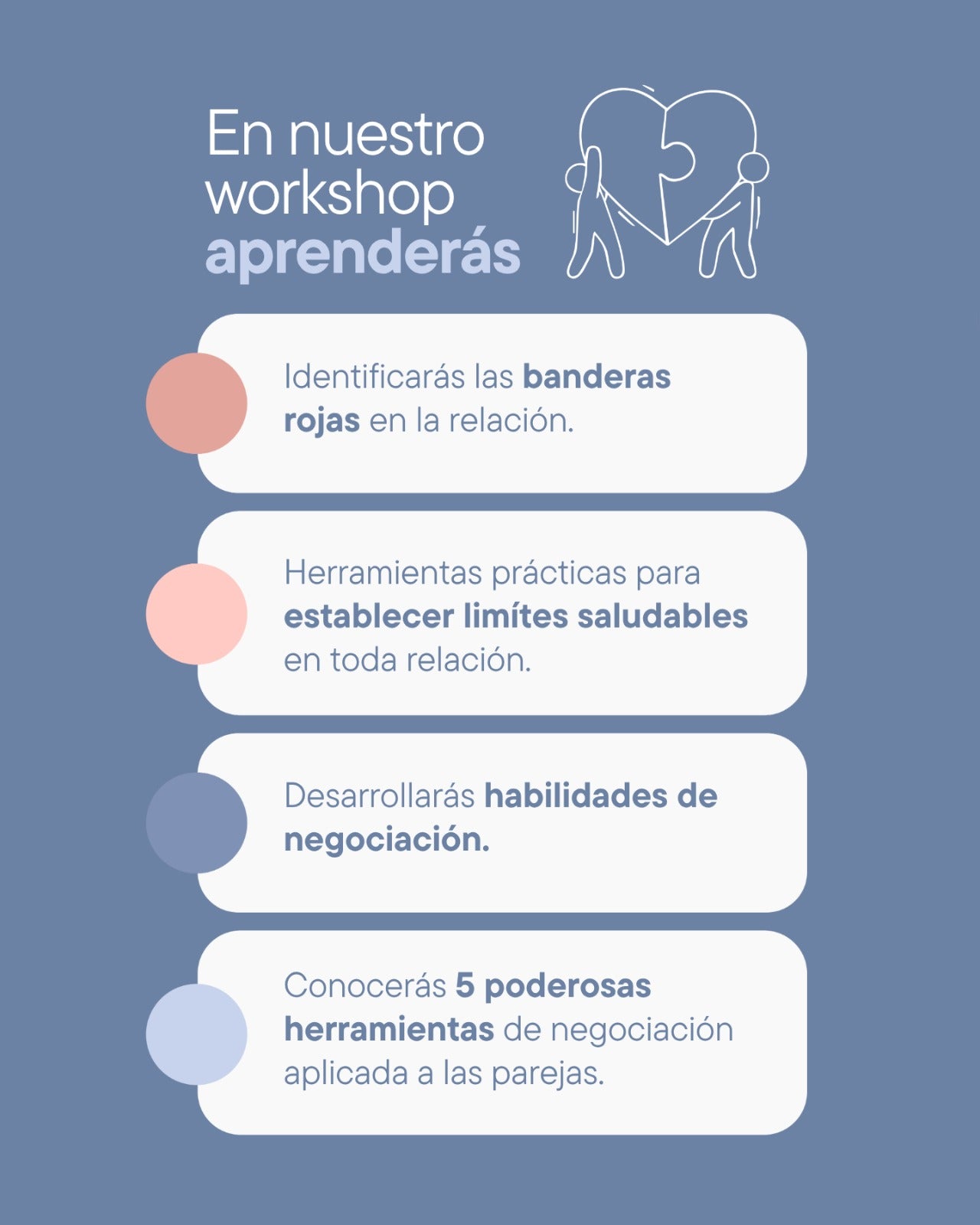 AMARTE SIN PERDERME I WORKSHOP PRESENCIAL